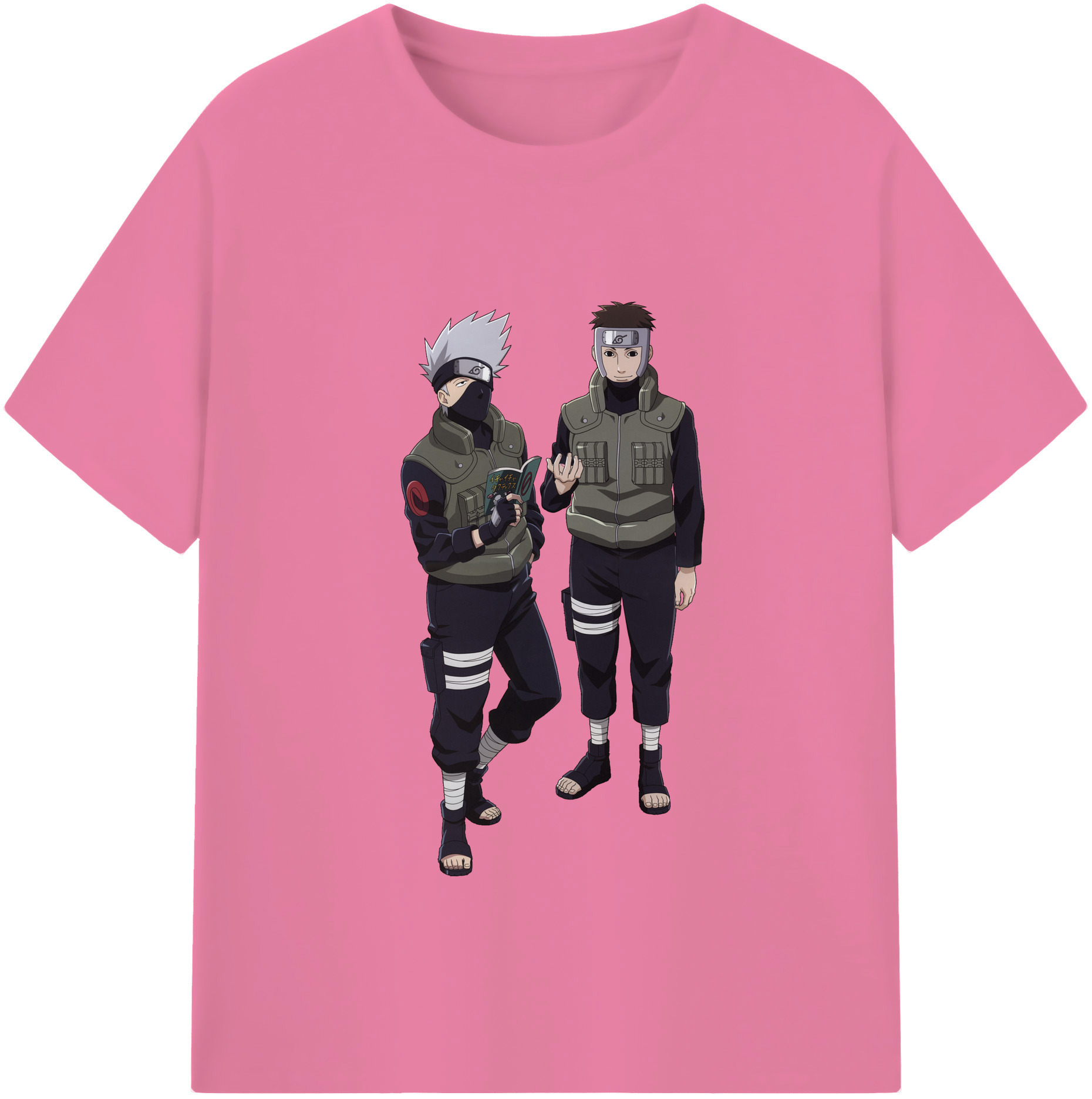 （画像用） NARUTO -ナルト- はたけ カカシ Hatake Kakashi 綿100％半袖Tシャツ（フロントプリント）